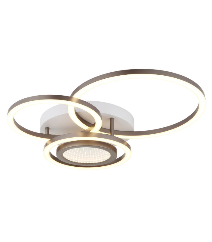 Randell Integrated Led Semi Flush Ceiling Light Matt White 3000K-1