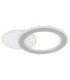 Mavis Integrated Led Semi Flush Ceiling Light, Matt White 2700-6500K