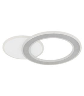 Mavis Integrated Led Semi Flush Ceiling Light, Matt White 2700-6500K