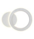 Mavis Integrated Led Semi Flush Ceiling Light, Matt White 2700-6500K