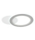 Mavis Integrated Led Semi Flush Ceiling Light, Matt White 2700-6500K