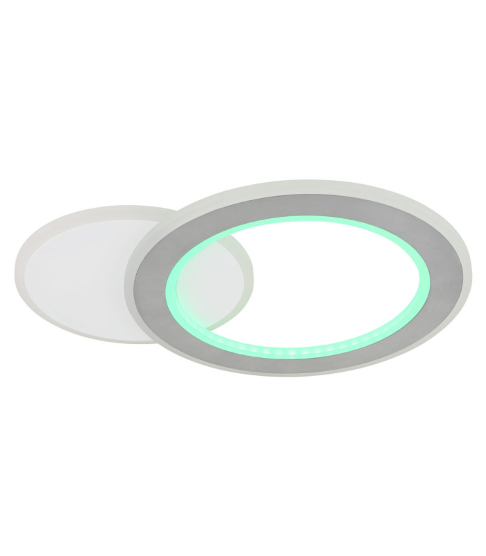 Mavis Integrated Led Semi Flush Ceiling Light, Matt White 2700-6500K