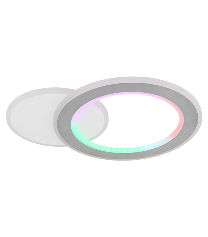 Mavis Integrated Led Semi Flush Ceiling Light, Matt White 2700-6500K