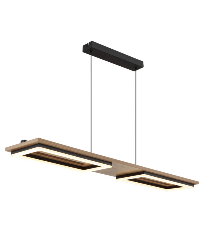 Bruce Integrated Led Pendant Ceiling Light Matt Black 3000K-1