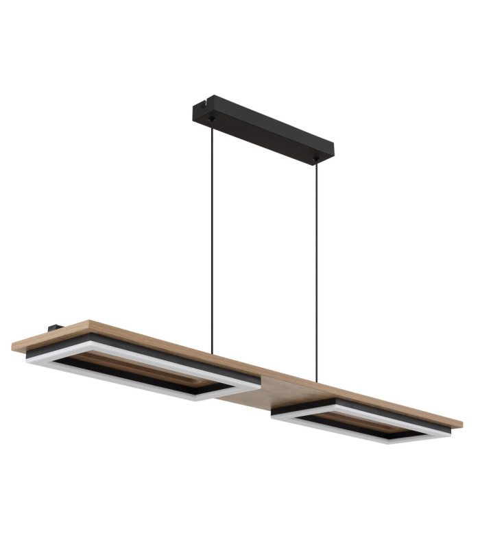 Bruce Integrated Led Pendant Ceiling Light Matt Black 3000K-2