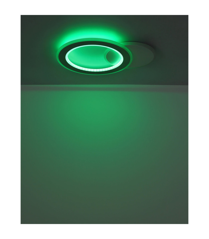 Mavis Integrated Led Semi Flush Ceiling Light, Matt White 2700-6500K