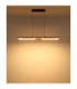 Bruce Integrated Led Pendant Ceiling Light Matt Black 3000K-7