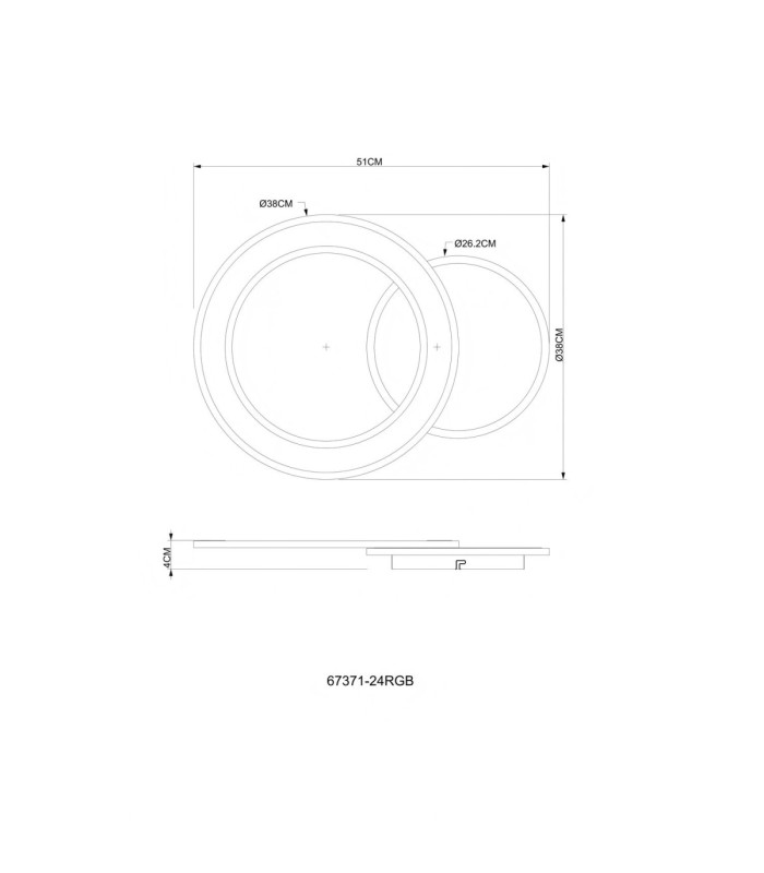 Mavis Integrated Led Semi Flush Ceiling Light, Matt White 2700-6500K