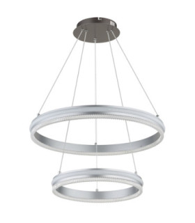 Francine Integrated Led Pendant Ceiling Light Matt Gunmetal 2700-6000K-2
