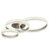 Francine Triple Ring Integrated Led Semi Flush Ceiling Light Matt Gunmetal 2700-6000K-1