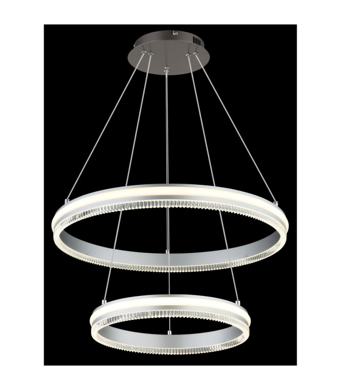 Francine Integrated Led Pendant Ceiling Light Matt Gunmetal 2700-6000K-3