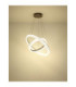Francine Integrated Led Pendant Ceiling Light Matt Gunmetal 2700-6000K-7