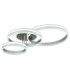 Francine Triple Ring Integrated Led Semi Flush Ceiling Light Matt Gunmetal 2700-6000K-6
