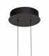 16 Light Linear Ceiling Pendant, 16 x 3W LED, 3000K, 2640lm, Black, Antique Brass - 4