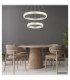 Francine Integrated Led Pendant Ceiling Light Matt Gunmetal 2700-6000K-9