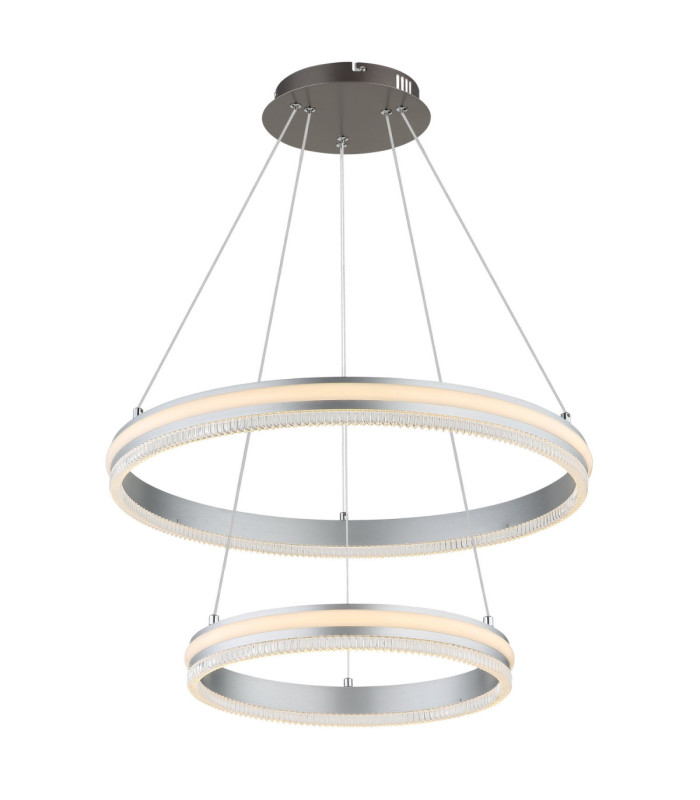 Francine Integrated Led Pendant Ceiling Light Matt Gunmetal 2700-6000K-10