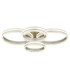 Francine Quad Ring Integrated Led Semi Flush Ceiling Light Matt Gunmetal 2700-6000K-1