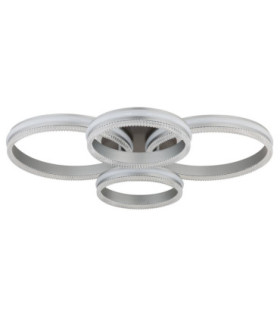 Francine Quad Ring Integrated Led Semi Flush Ceiling Light Matt Gunmetal 2700-6000K-2