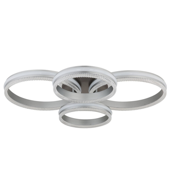 Francine Quad Ring Integrated Led Semi Flush Ceiling Light Matt Gunmetal 2700-6000K-2