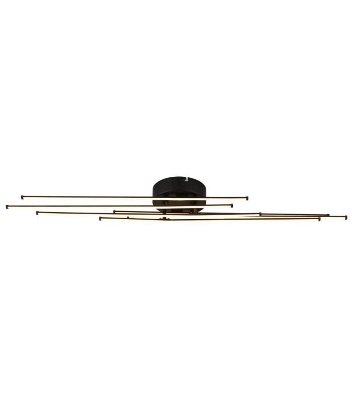 Lawson Integrated Led Semi Flush Ceiling Light Matt Black 3000K-3