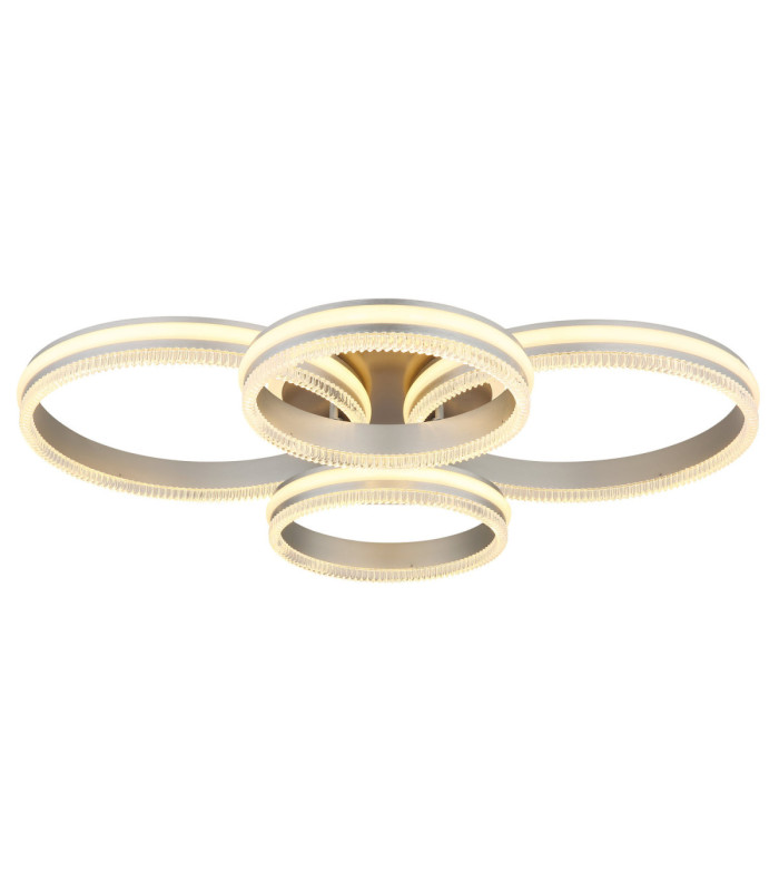 Francine Quad Ring Integrated Led Semi Flush Ceiling Light Matt Gunmetal 2700-6000K-5