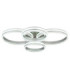 Francine Quad Ring Integrated Led Semi Flush Ceiling Light Matt Gunmetal 2700-6000K-6