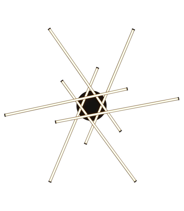 Lawson Integrated Led Semi Flush Ceiling Light Matt Black 3000K-4