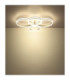 Francine Quad Ring Integrated Led Semi Flush Ceiling Light Matt Gunmetal 2700-6000K-7