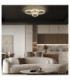 Francine Quad Ring Integrated Led Semi Flush Ceiling Light Matt Gunmetal 2700-6000K-9
