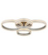 Francine Quad Ring Integrated Led Semi Flush Ceiling Light Matt Gunmetal 2700-6000K-10