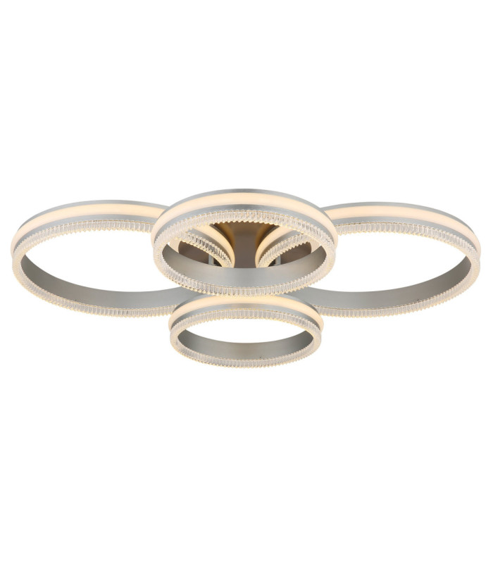 Francine Quad Ring Integrated Led Semi Flush Ceiling Light Matt Gunmetal 2700-6000K-10