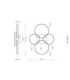 Francine Quad Ring Integrated Led Semi Flush Ceiling Light Matt Gunmetal 2700-6000K-11