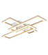 Wilton Triple Square Integrated Led Semi Flush Ceiling Light Matt White 3000-4000-6000K-5