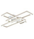Wilton Triple Square Integrated Led Semi Flush Ceiling Light Matt White 3000-4000-6000K-6