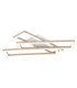 Wilton Triple Square Integrated Led Semi Flush Ceiling Light Matt White 3000-4000-6000K-7