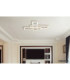 Wilton Triple Square Integrated Led Semi Flush Ceiling Light Matt White 3000-4000-6000K-9