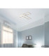 Wilton Twin Square Integrated Led Semi Flush Ceiling Light Matt White 3000-4000-6000K-9