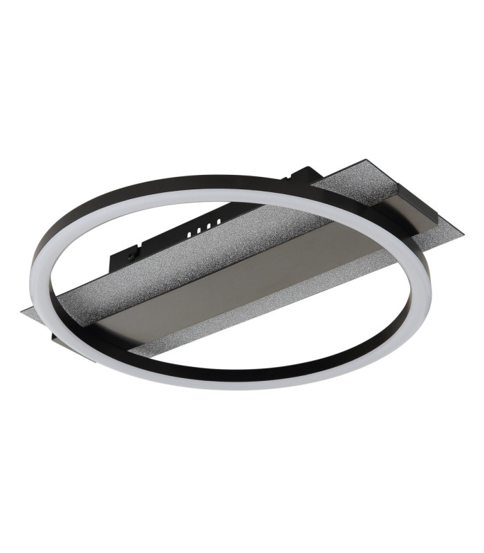 Norberto Integrated Led Semi Flush Ceiling Light Matt Black 4000K-2