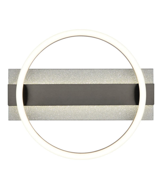Norberto Integrated Led Semi Flush Ceiling Light Matt Black 4000K-4