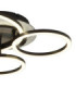 Norberto Triple Ring Integrated Led Semi Flush Ceiling Light Matt Black 4000K-4