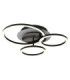 Norberto Triple Ring Integrated Led Semi Flush Ceiling Light Matt Black 4000K-5