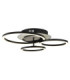 Norberto Triple Ring Integrated Led Semi Flush Ceiling Light Matt Black 4000K-7