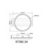 Norberto Integrated Led Semi Flush Ceiling Light Matt Black 4000K-11