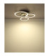 Norberto Triple Ring Integrated Led Semi Flush Ceiling Light Matt Black 4000K-9