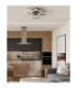 Norberto Triple Ring Integrated Led Semi Flush Ceiling Light Matt Black 4000K-11