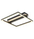 Estrada Integrated Led Semi Flush Ceiling Light Matt Black 3000K-1