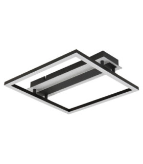 Estrada Integrated Led Semi Flush Ceiling Light Matt Black 3000K-2