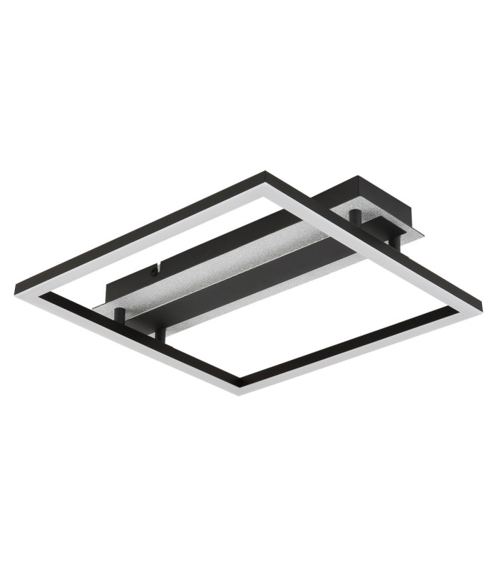 Estrada Integrated Led Semi Flush Ceiling Light Matt Black 3000K-2
