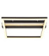 Estrada Integrated Led Semi Flush Ceiling Light Matt Black 3000K-3