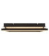 Estrada Integrated Led Semi Flush Ceiling Light Matt Black 3000K-6
